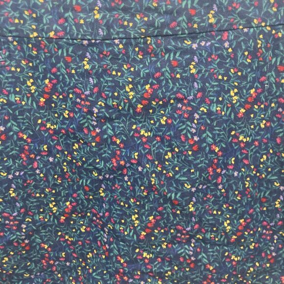 CROFT & BARROW blue multicolor floral built in shorts pull on skort 16 - Picture 4 of 7